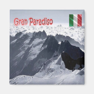 VDA035 GRAN PARADISO - the Peaks - Italy - Fridge Magneet
