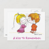 VDA-001 First Kiss Briefkaart (Voorkant / Achterkant)