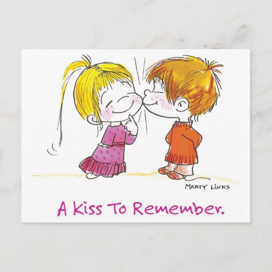 VDA-001 First Kiss Briefkaart (Voorkant)