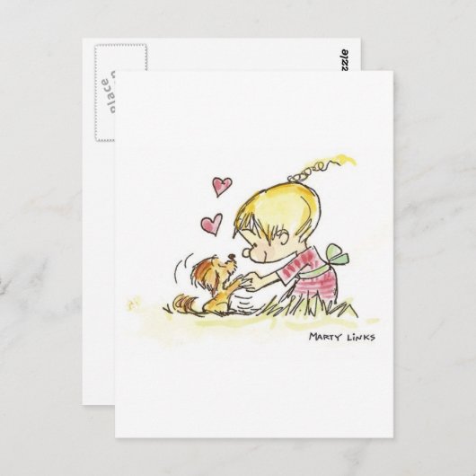 VDA-006 Devotion Doggy Briefkaart (Voorkant / Achterkant)