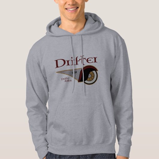 VDR Trek over de voorkant van de vleugel (licht) Hoodie (Voorkant)