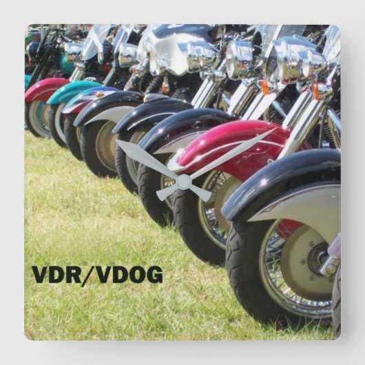 VDR VDOG-wandklok Vierkante Klok (Voorkant)