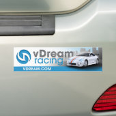 vDream-Bumpersticker (blauw) Bumpersticker (Op auto)
