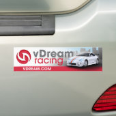 vDream Bumpersticker (rood) (Op auto)
