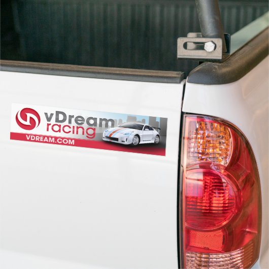 vDream Bumpersticker (rood) (Op Truck)