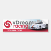 vDream Bumpersticker (rood) (Voorkant)