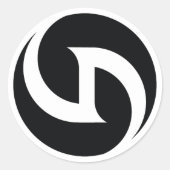 vDream Logo-Sticker Ronde Sticker (Voorkant)