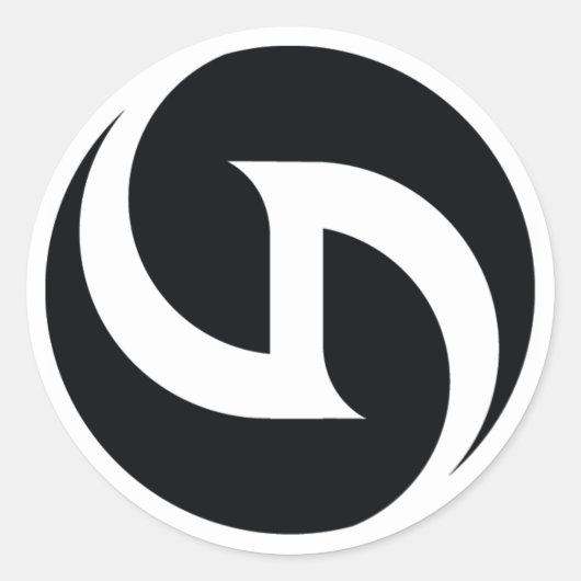 vDream Logo-Sticker Ronde Sticker (Voorkant)