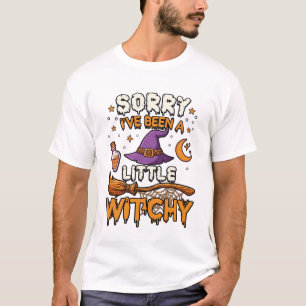 Ve Been Little Witchy Halloween Hoed Bezem Toverdr T-shirt