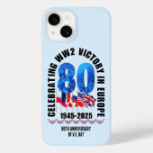 VE DAY 80e Jubileum Overwinning in Europa WO2 Case-Mate iPhone Case (Achterkant)