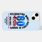 VE DAY 80e Jubileum Overwinning in Europa WO2 Case-Mate iPhone Case (Achterkant (horizontaal))