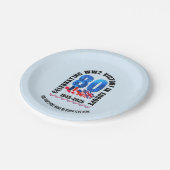 VE DAY 80e Jubileum Overwinning in Europa WO2 Papieren Bordje (Gekanteld)