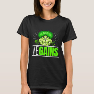 Ve krijgt sterke broccoli bodybuilding en vegetari t-shirt