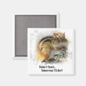 Veasting Chipmunk Magneet (Voorkant / Achterkant)