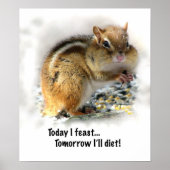 Veasting Chipmunk Poster (Voorkant)