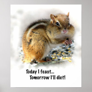 Veasting Chipmunk Poster