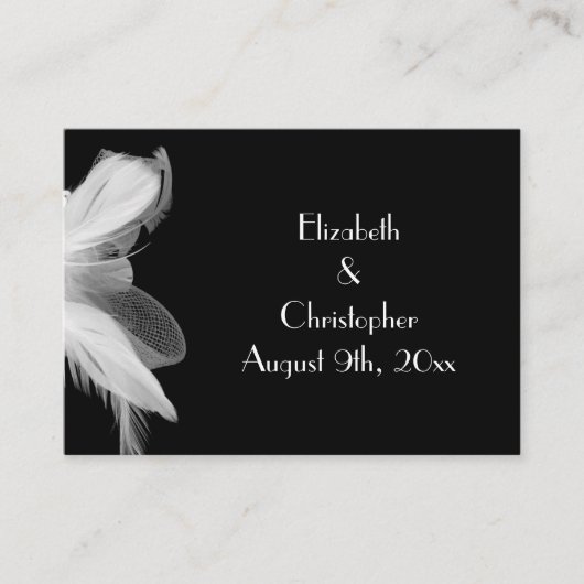 Veathered 1920's Place Card Plaatskaartje (Voorkant)