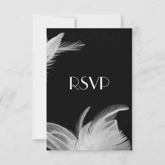 Veathered 1920's RSVP Kaartje (Voorkant)
