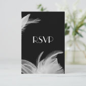 Veathered 1920's RSVP Kaartje (Staand voorkant)