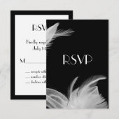 Veathered 1920's RSVP Kaartje (Voorkant / Achterkant)