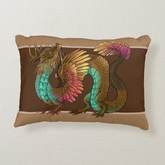 Veathered Dragon Accent Kussen (Achterkant)