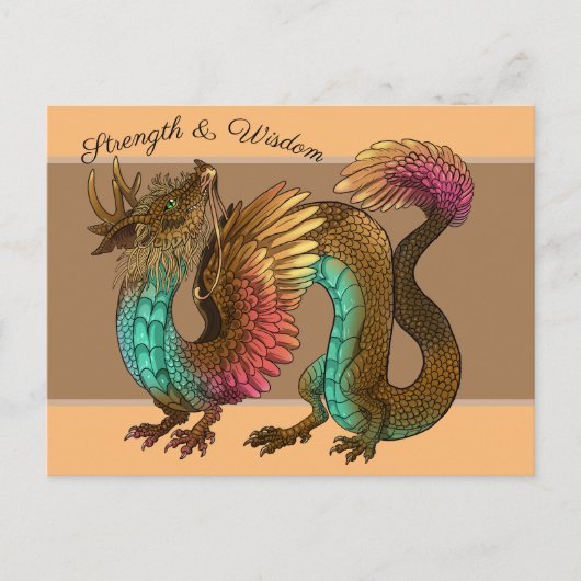 Veathered Dragon Briefkaart (Voorkant)