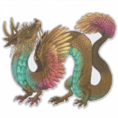 Veathered Dragon Sticker (Voorkant)