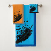 Veathered Raven Bath Towel Set Bad Handdoek (Insitu)