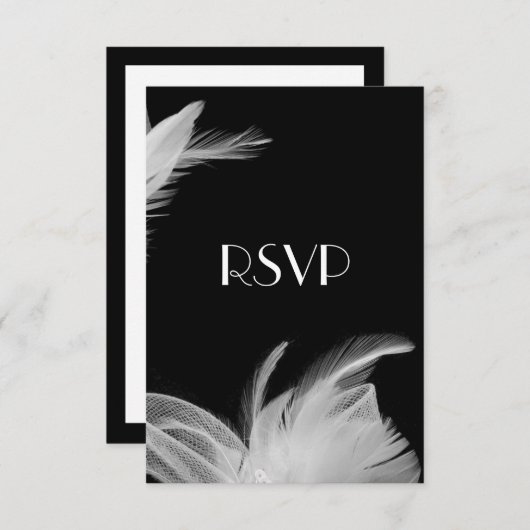 Veathered RSVP 1920 met menu (Voorkant / Achterkant)