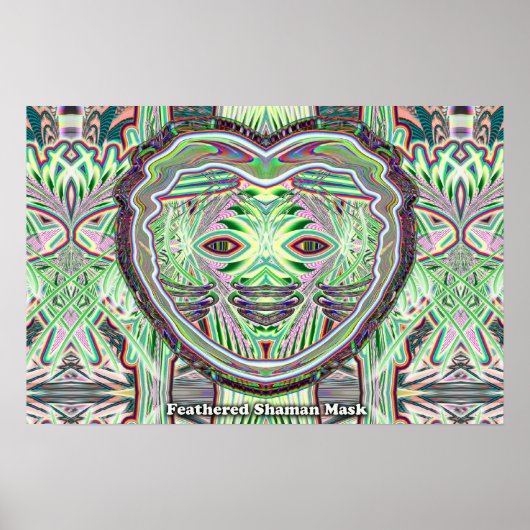 Veathered Shaman Mask poster (Voorkant)