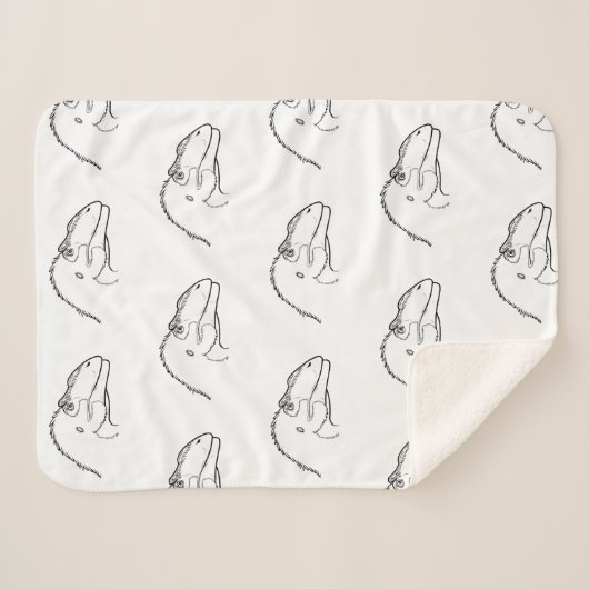 Veathered Siats meekerorum Sherpa blanket Sherpa Deken (Voorkant (horizontaal))