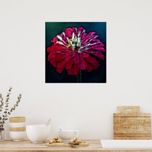Veathered Zinnia Poster (Keuken)