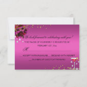 Veathermaskerade Bachelorette RSVP Kaart (Achterkant)