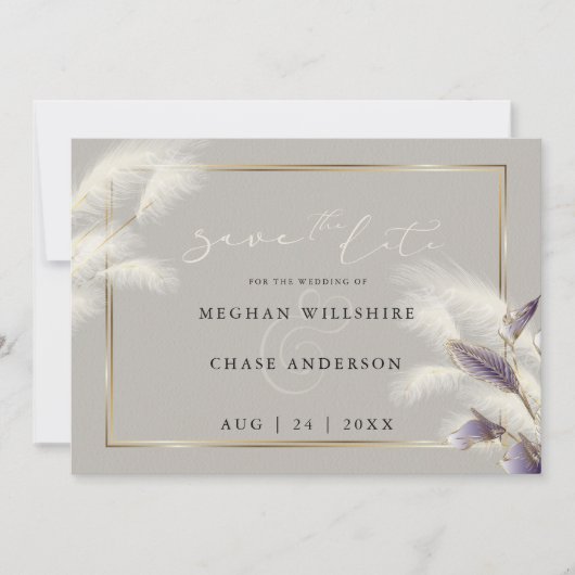 Veathery Pampas Grass Amethyst Anthurium (Voorkant)