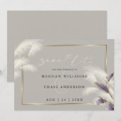 Veathery Pampas Grass Amethyst Anthurium (Voorkant / Achterkant)