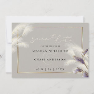 Veathery Pampas Grass Amethyst Anthurium