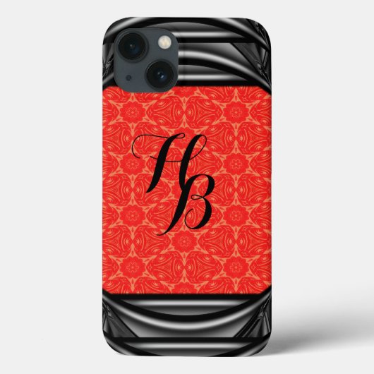 Veatrice Fireside Mooie Monogram Case-Mate iPhone Case (Achterkant)