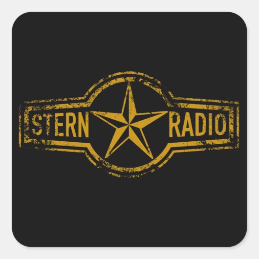 VEB Stern-Radio Sonneberg Vierkante Sticker (Voorkant)