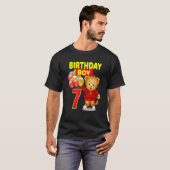 Vebyhogh Daniel Tiger 7 jaar oude Toddler Birthday T-shirt (Voorkant volledig)