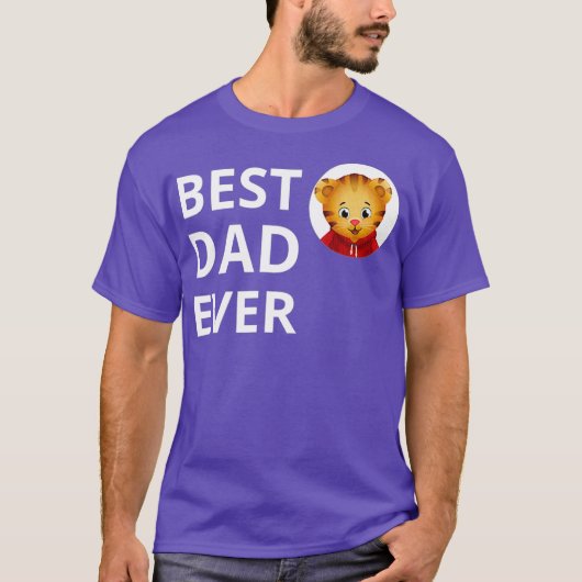 Vebyhogh Daniel Tiger Best Dad Ever Dads T-shirt (Voorkant)