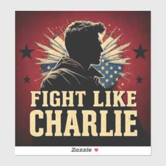 Vecht als Charlie Sticker