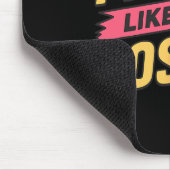 Vecht als een baas roze lint boksen borstkanker muismat (Hoek)