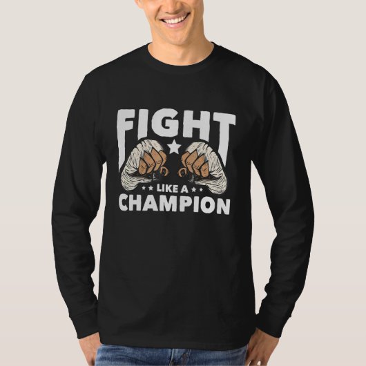 Vecht als een Champion Muay Thai T-shirt (Voorkant)
