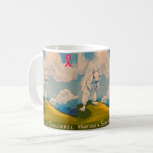 Vecht als een eekhoorn Mok (Voorkant links)