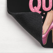 Vecht als een koningin Borstkanker Bewustzijn hoog Muismat (Hoek)