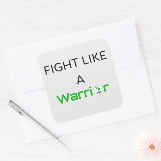 Vecht als een krijger Sticker (Envelop)