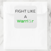 Vecht als een krijger Sticker (Tas)