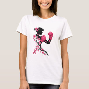 Vecht als een meisje - Boksen borstkanker bewustzi T-shirt
