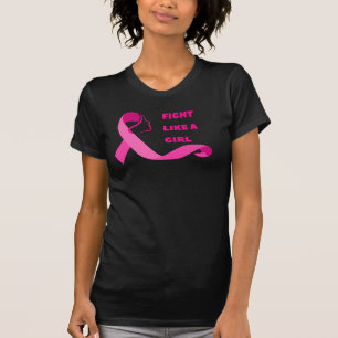 Vecht als een meisje - empowerment van borstkanker t-shirt
