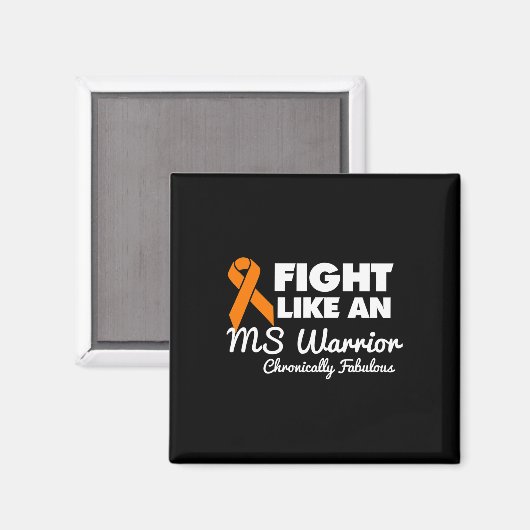 Vecht als een MS Warrior Awareness Multiple Sclero Magneet (Voorkant / Achterkant)